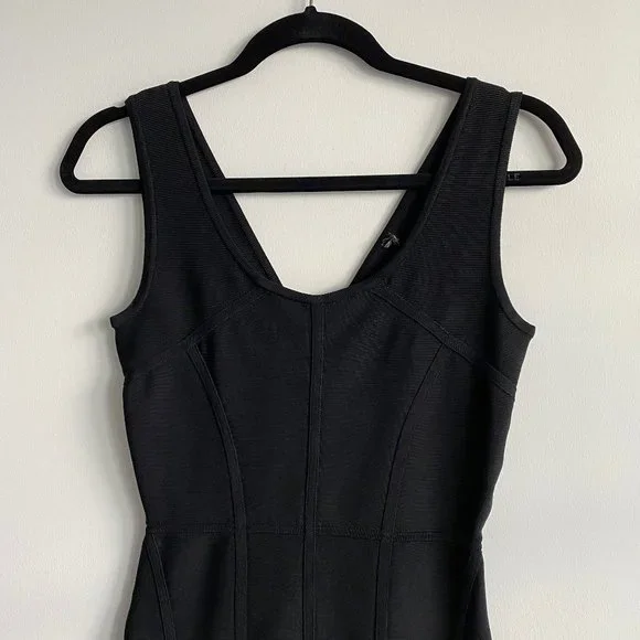 BLACK BODYCON DRESS - Picture 3 of 5